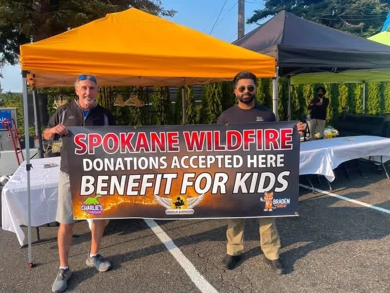 Donations collected for Spokane Wildfire Relief